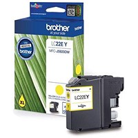 Brother LC22EY Inkjet Cartridge Yellow LC22EY