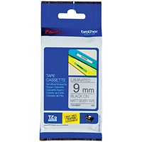 Brother P-Touch 9mm Black On Silver Labelling Tape TZEM921