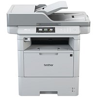 Brother MFC-L6900DW A4 Wireless Multifunctional Mono Laser Printer, White