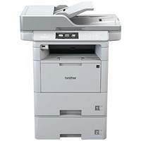 Brother MFC-L6900DWT A4 Wireless All-In-One Mono Laser Printer, White