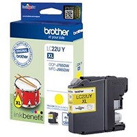 Brother LC22UY Yellow High Yield Inkjet Cartridge