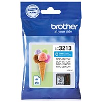 Brother LC3213C Cyan High Yield Inkjet Cartridge Brother LC3213C Cyan High Yield Inkjet Cartridge