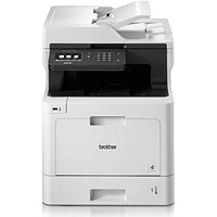 Brother DCP-L8410CDW A4 Wireless 3 in 1 Colour Laser Printer, White