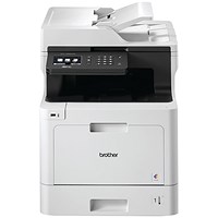 Brother MFC-L8690CDW A4 Wireless Colour Laser Multifunctional Printer, White