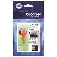 Brother LC3213 4 Colour Ink Cartridge Multipack LC3213VAL Brother LC3213 4 Colour Ink Cartridge Multipack LC3213VAL