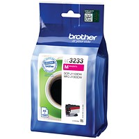 Brother LC3233M Inkjet Cartridge High Yield Magenta LC3233M