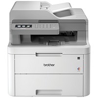 Brother DCP-L3550CDW A4 Wireless 3 in 1 Colour Laser Printer, White