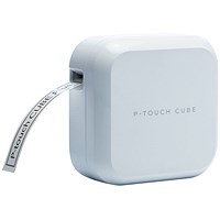 Brother P-touch Cube Plus Label Printer with Bluetooth White PT-P710BTHZ1