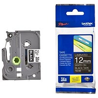 Brother P-Touch TZe-335 Label Tape, White on Black, 12mmx8m Brother P-Touch TZe-335 Label Tape, White on Black, 12mmx8m