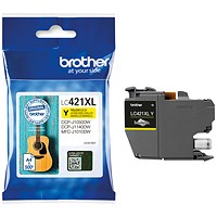 Brother LC421XLY Inkjet Cartridge High Yield Yellow LC421XLY