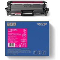 Brother TN821XLM High Yield Toner Cartridge, Magenta Brother TN821XLM High Yield Toner Cartridge, Magenta