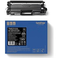 Brother TN821XXLBK Super High Yield Toner Cartridge, Black