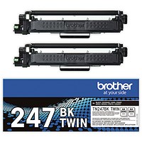 Brother TN-247BKTWIN Toner Cartridge HY Black Twinpack TN247BKTWIN