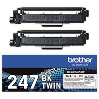 Brother TN-247BKTWIN Toner Cartridge Twin Pack High Yield Black TN247BKTWIN