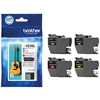 Brother LC421XL Inkjet Cartridge High Yield CMYK Multipack LC421XLVAL