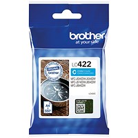 Brother LC422C Inkjet Cartridge Cyan LC422C Brother LC422C Inkjet Cartridge Cyan LC422C