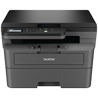 Brother DCP-L2627DWXL A4 Wirless 3-In-1 Mono Laser Printer and Toner Bundle, Grey