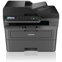 Brother MFC-L2827DWXL A4 Wireless All-In-One Mono Laser Printer and Toner Bundle, Grey