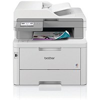 Brother MFC-L8390CDW A4 Wireless All-in-One Colour Laser Printer, All-in-One, Grey