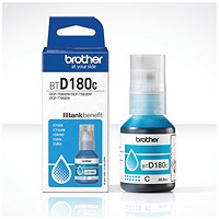 Brother Ink Bottle Super High Yield Cyan BTD180C