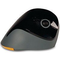 Bakkerelkhuizen PRF Wireless Vertical Mouse, Right Handed, Black/Grey/Yellow