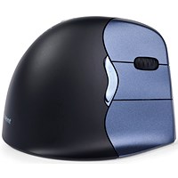 Bakker Elkhuizen Evoluent4 Right Hand Ergonomic Mouse, Wireless, Black and Grey Bakker Elkhuizen Evoluent4 Right Hand Ergonomic Mouse, Wireless, Black and Grey