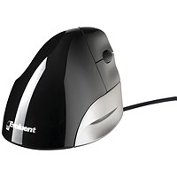 Bakker Elkhuizen Evoluent Standard Vertical Right Handed Mouse, Wired, Black