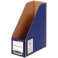 Bankers Box Premium Magazine File Blue (Pack of 5)
