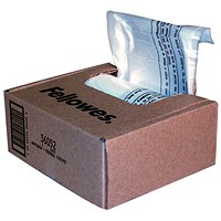 Fellowes Shredder Bags, Capacity 28 Litre, For SB-87Cs 450MS and 460MS Shredders, Pack of 100