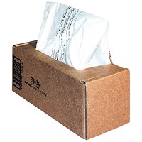 Fellowes Shredder Bags, Capacity 75 Litre, For 225 Series Shredders, Pack of 50
