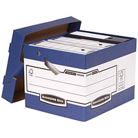 Fellowes Bankers Box Heavy Duty Storage Boxes, Blue, Pack of 10