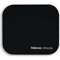 Fellowes Microban Mousepad, Antibacterial, Non-slip, Black