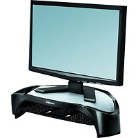 Fellowes Smart Suites Monitor Stand Plus with Tray, Adjustable Height, Black