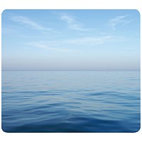 Fellowes Earth Series Mouse Mat, Recycled, Blue Ocean Print