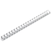 Fellowes Apex Plastic Binding Combs, 21 Ring, 10mm, White, Pack of 100