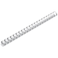 Fellowes Plastic Binding Combs, 21 Ring, 14mm, White, Pack of 100