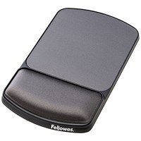 Fellowes Height-Adjustable Gel Mouse Mat, With Wrist Rest, Graphite Fellowes Height-Adjustable Gel Mouse Mat, With Wrist Rest, Graphite