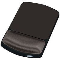 Fellowes Height-Adjustable Gel Mouse Mat, With Wrist Rest, Graphite