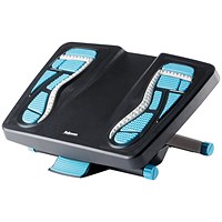 Fellowes Energizer Footrest, Black with Reflexology Mapping