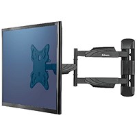 Fellowes TV Wall Bracket, Suitable for up to 55" TVs, Swivel, Black