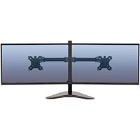 Fellowes Professional Series Tabletop Dual Monitor Arm, Adjustable Height, Black