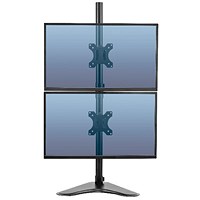 Fellowes Pro Series Free Standing Dual Vertical Monitor Arm