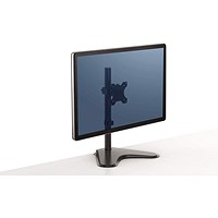 Fellowes Professional Series Tabletop Single Monitor Arm, Adjustable Height, Black