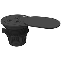 Fellowes Power Spot Type G UK/IE 1 Socket and 1 USB C Port Black