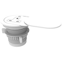 Fellowes Power Spot With 1 X Power Socket 230V + 1 Usb C 30W White