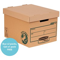 Bankers Box Earth Series Heavy Duty Boxes, Pack of 10 - 3 Pack Saver Bundle