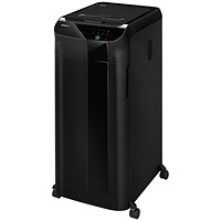 Fellowes AutoMax 600M Micro-Cut Auto Feed Shredder - Get Fellowes Powershred LX220 P-4 Mini-Cut Shredder, 30 Litres Free