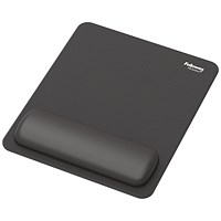Fellowes Breyta Standard Mouse Pad Wrist Rest Black