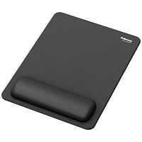 Fellowes Breyta XL Mouse Pad Wrist Rest Black
