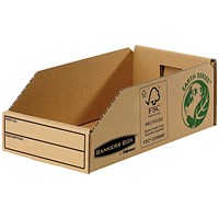 Bankers Box Storage Bin, Corrugated Fibreboard, Packed Flat, W147xD280xH102mm, Pack of 50